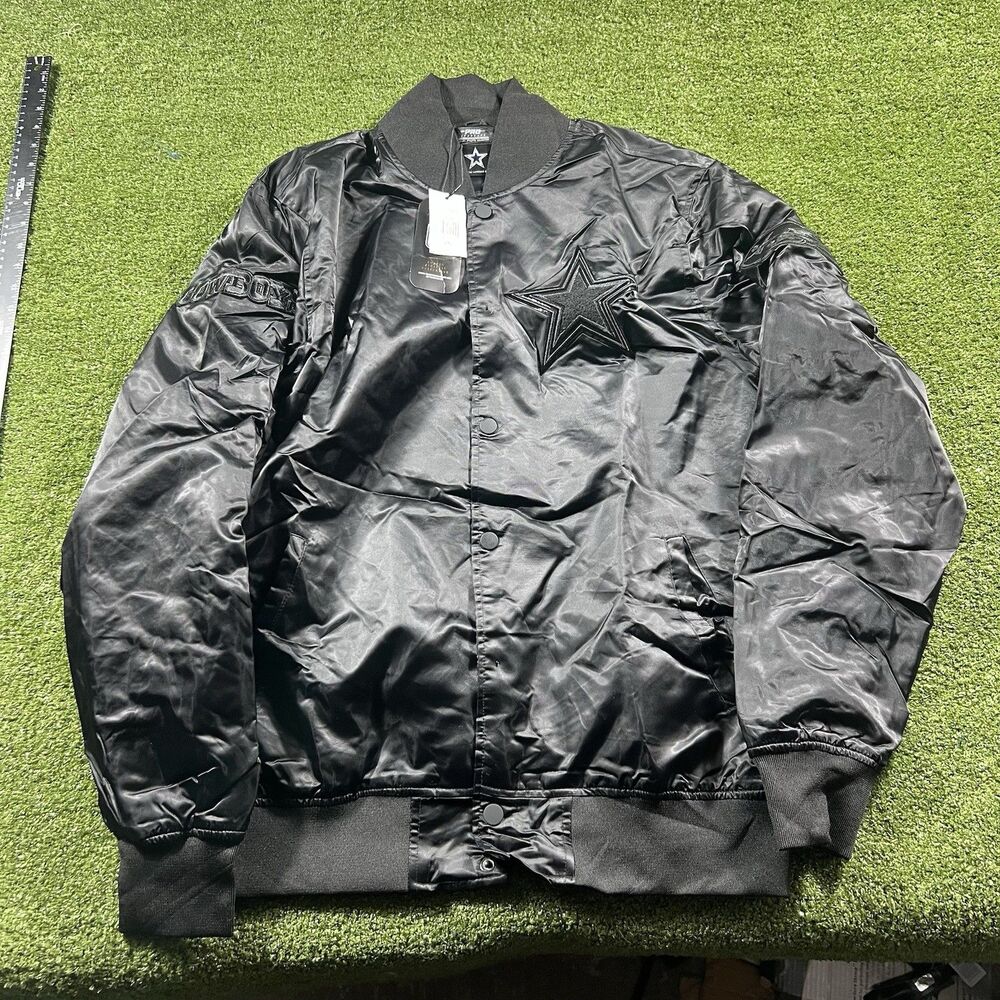 Black Men’s NFL “Dallas Cowboys” Pro Line Jacket Size 2XL READ